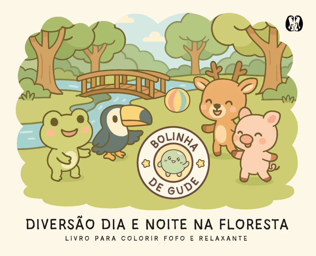 Diversão dia e noite na floresta